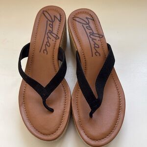 Zodiac wedge sandals. Size 9.